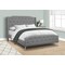 Monarch Specialties Bed, Queen Size, Bedroom, Upholstered, Grey Linen Look, Chrome Metal Legs, Transitional I 6045Q - alternate 5